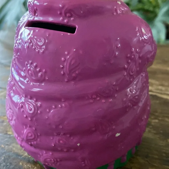 RARE Vintage Enesco Marjorie Sanat “Squeal of Fortune” Piggy Bank. - Picture 8 of 9